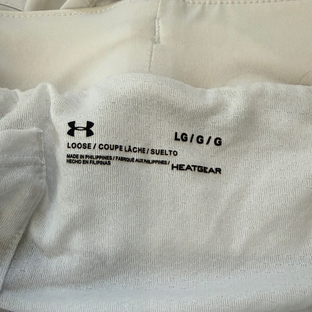 Under Armour Women's Athletic White Shorts (L) - Picture 3 of 4